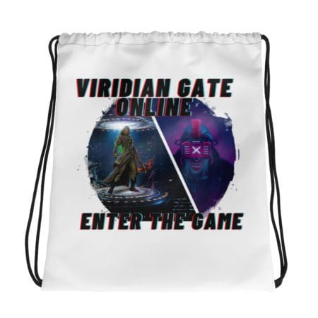 Enter the Game Drawstring Bag